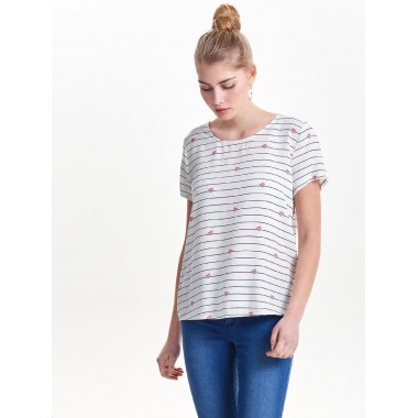 T-shirt manica corta in viscosa
